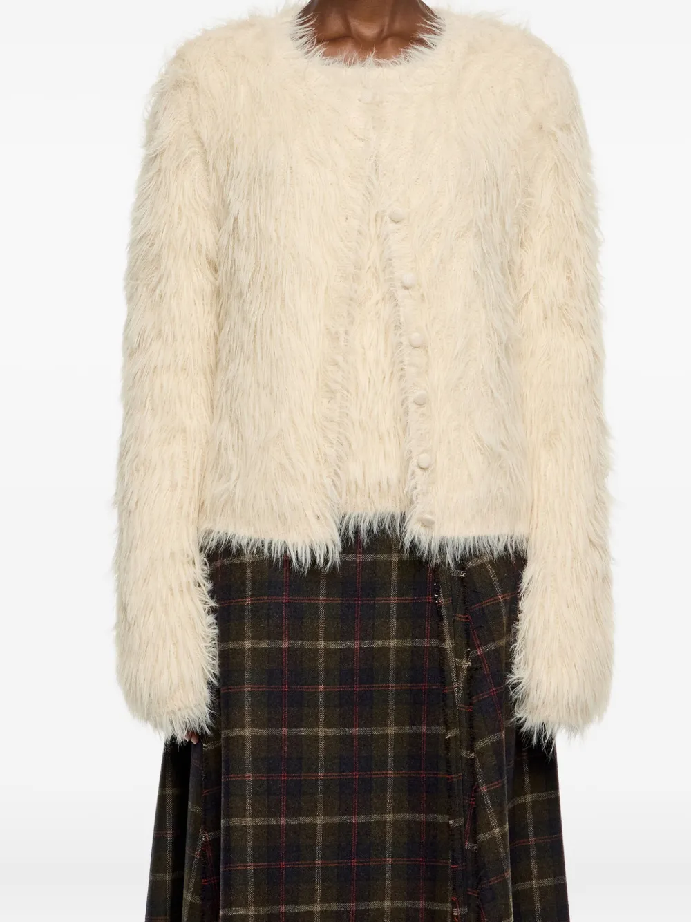 Bimba y Lola Jas met knopen Beige