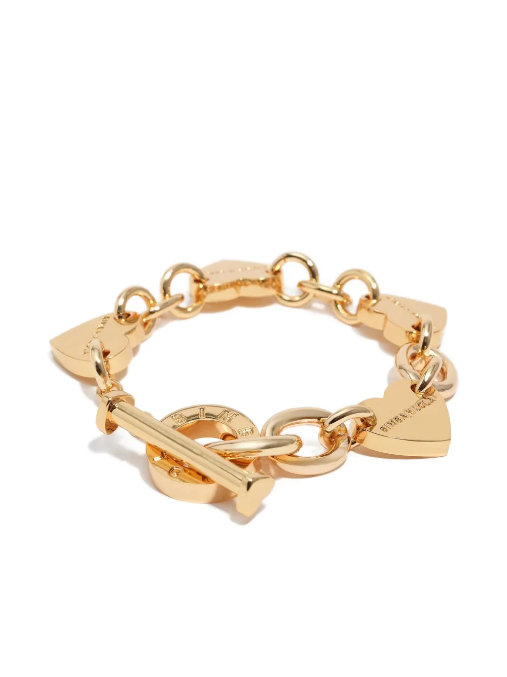 Bimba Y Lola Heart-charm Chain Bracelet In Gold