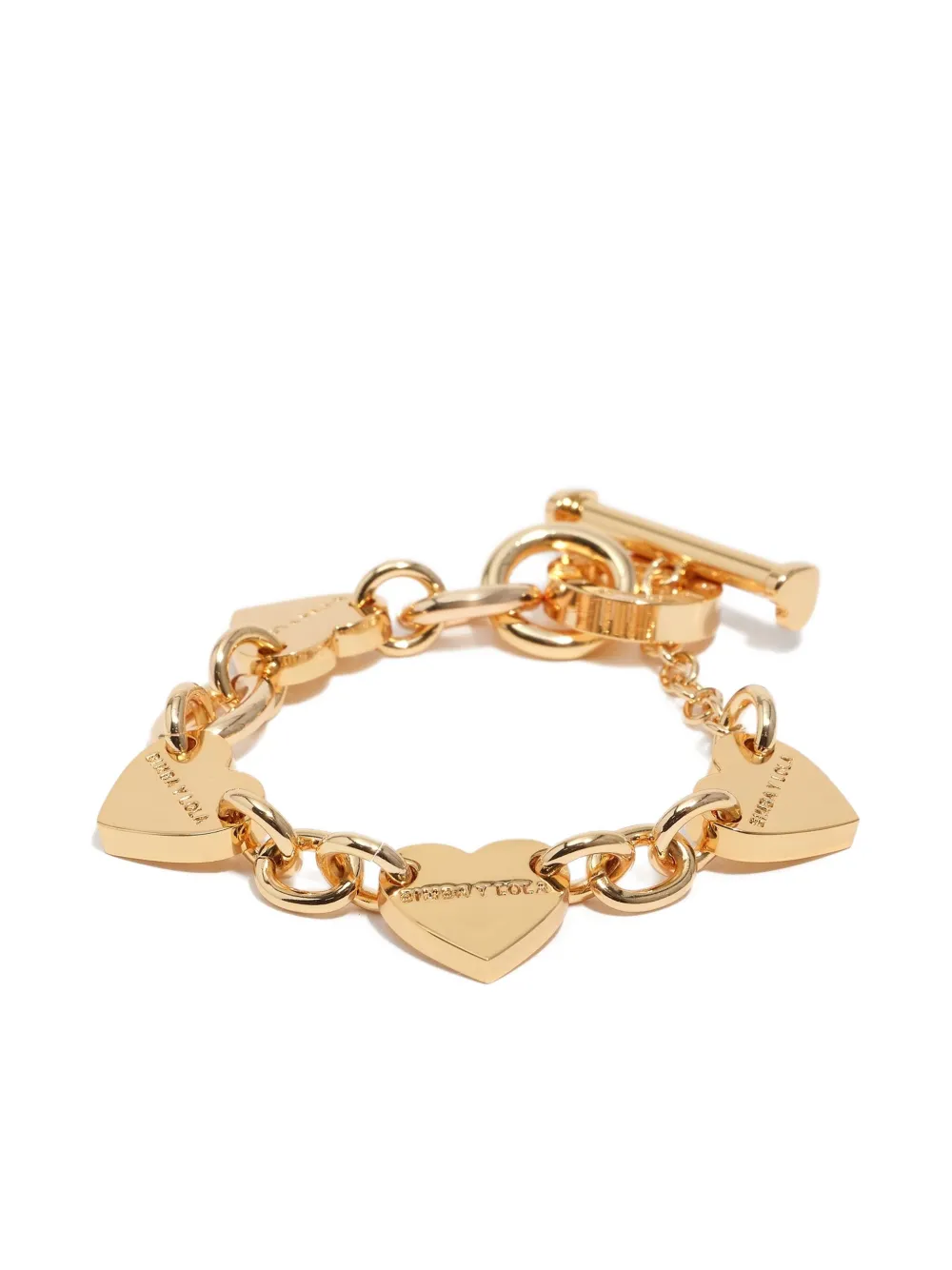 Bimba Y Lola Heart-charm Chain Bracelet In Gold
