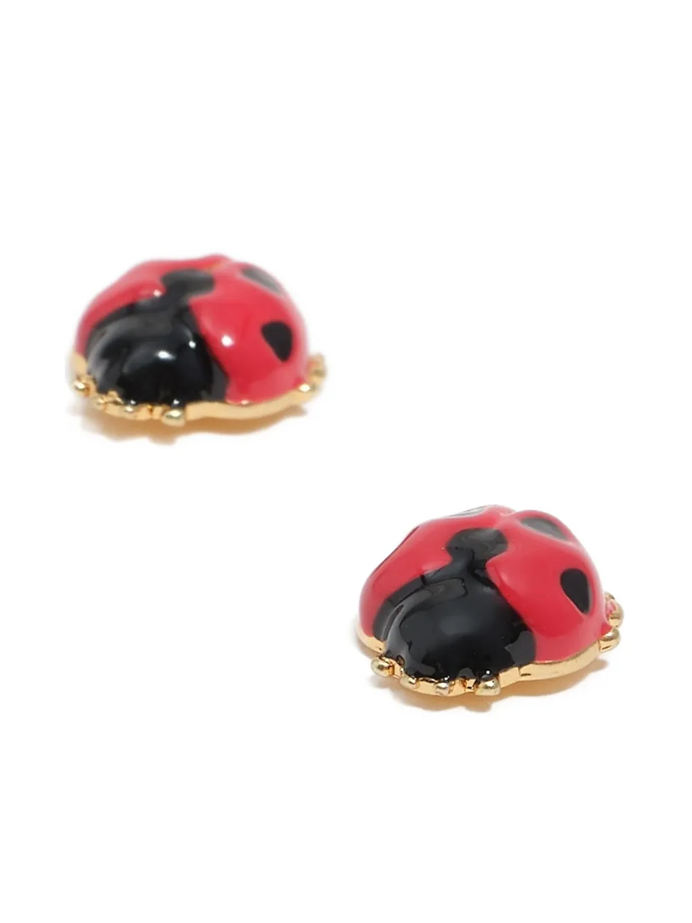 Bimba Y Lola Ladybug Stud Earrings In Red