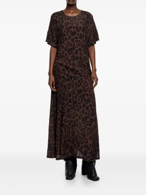 Bimba Designer Cowl Maxi Dress Para Mujer Vestidos De Verano Casuales Con Bufanda De Borla Impresa