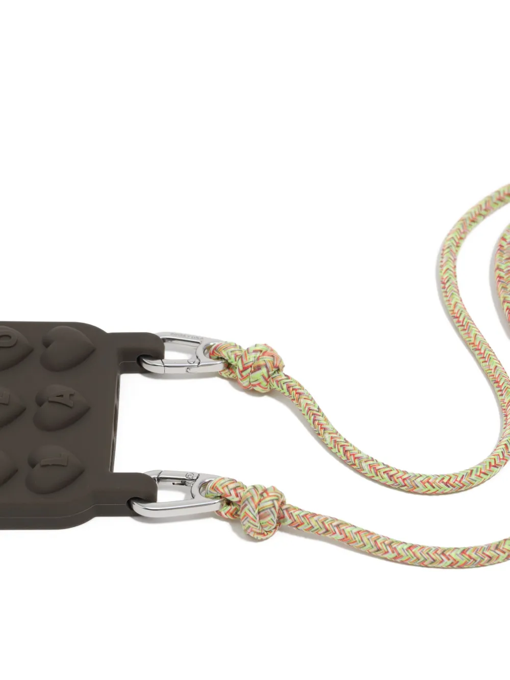 Bimba Y Lola Heart-embellished Iphone 16 Phone Case In Brown
