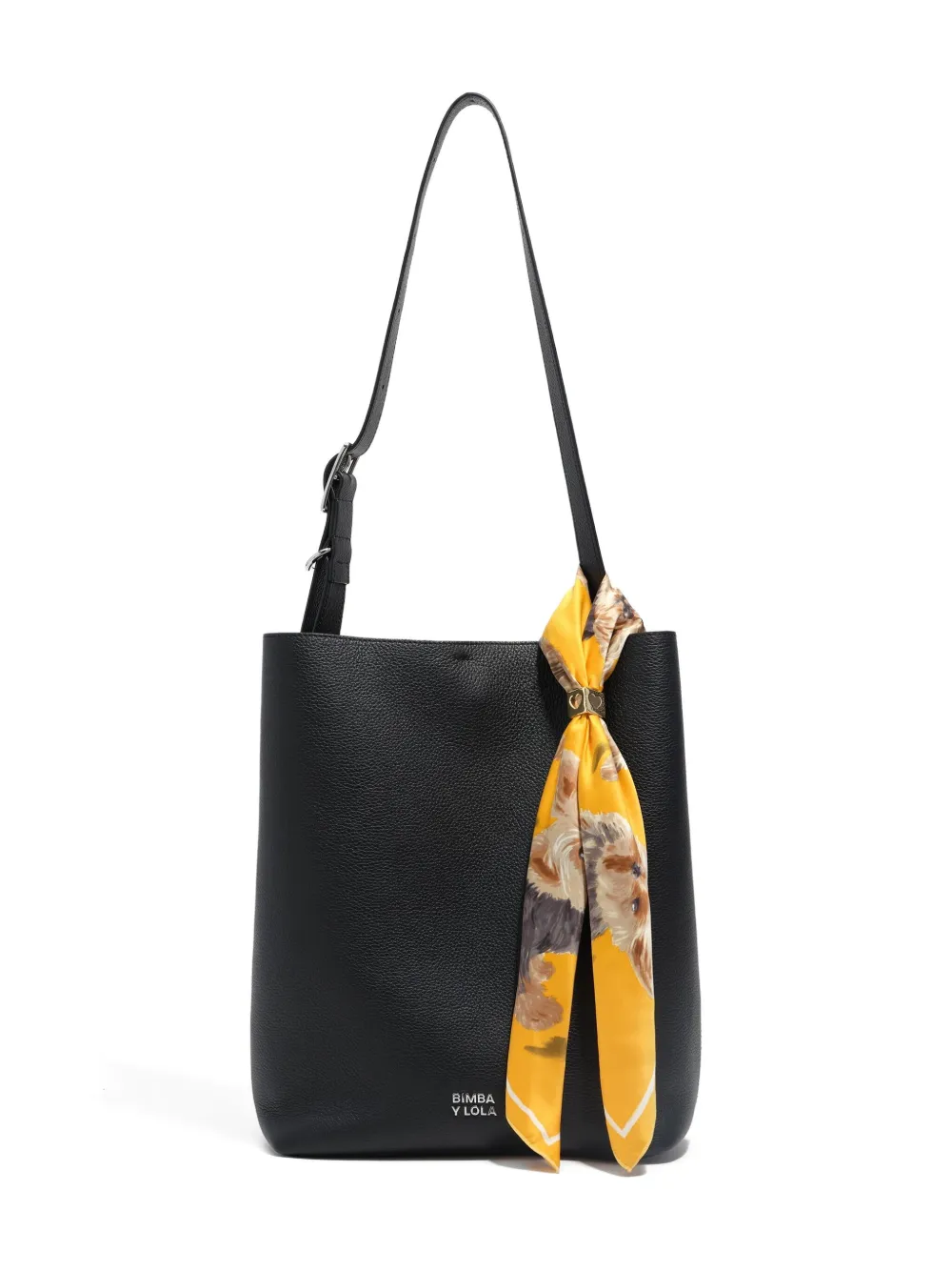 Bimba Y Lola Graphic-print Scarf In Orange