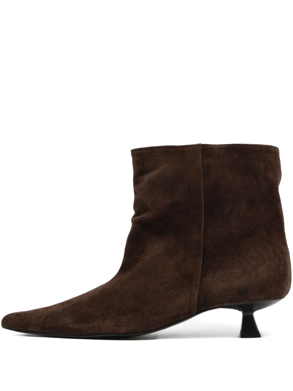 Bimba Y Lola 35mm Pointed Leather Boots In Brown