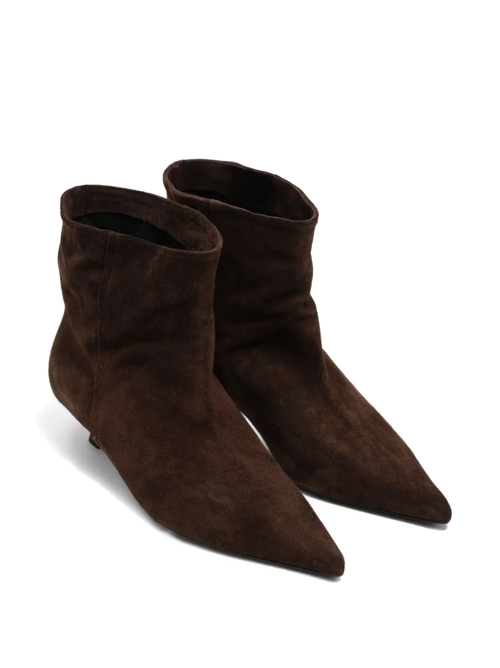 Bimba Y Lola 35mm Pointed Leather Boots In Brown