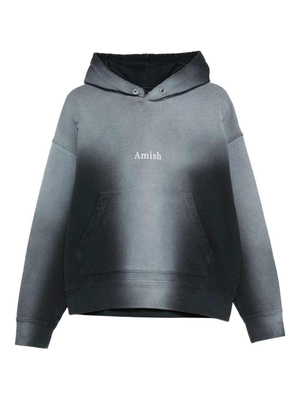 AMISH logo-print hoodie | Black | Image 1