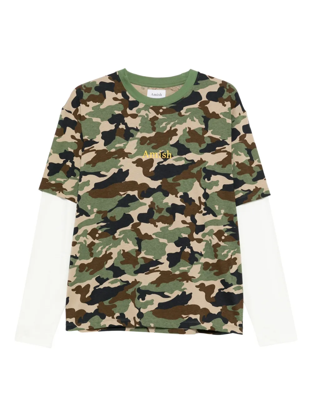 AMISH playera con estampado militar | verde | Image 1