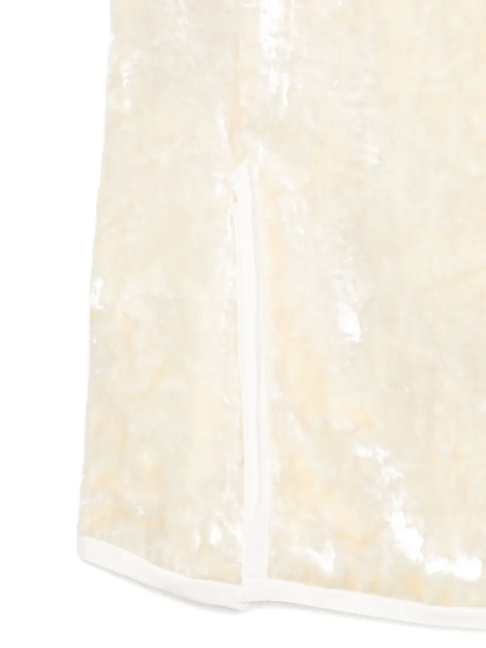 Jil Sander Velvet-finish Midi Skirt In Neutral