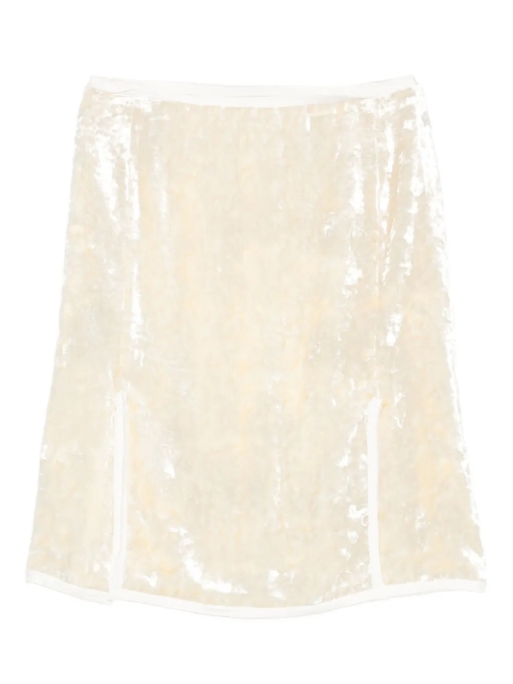 Jil Sander velvet-finish midi skirt | Fitted Skirts | Image 2