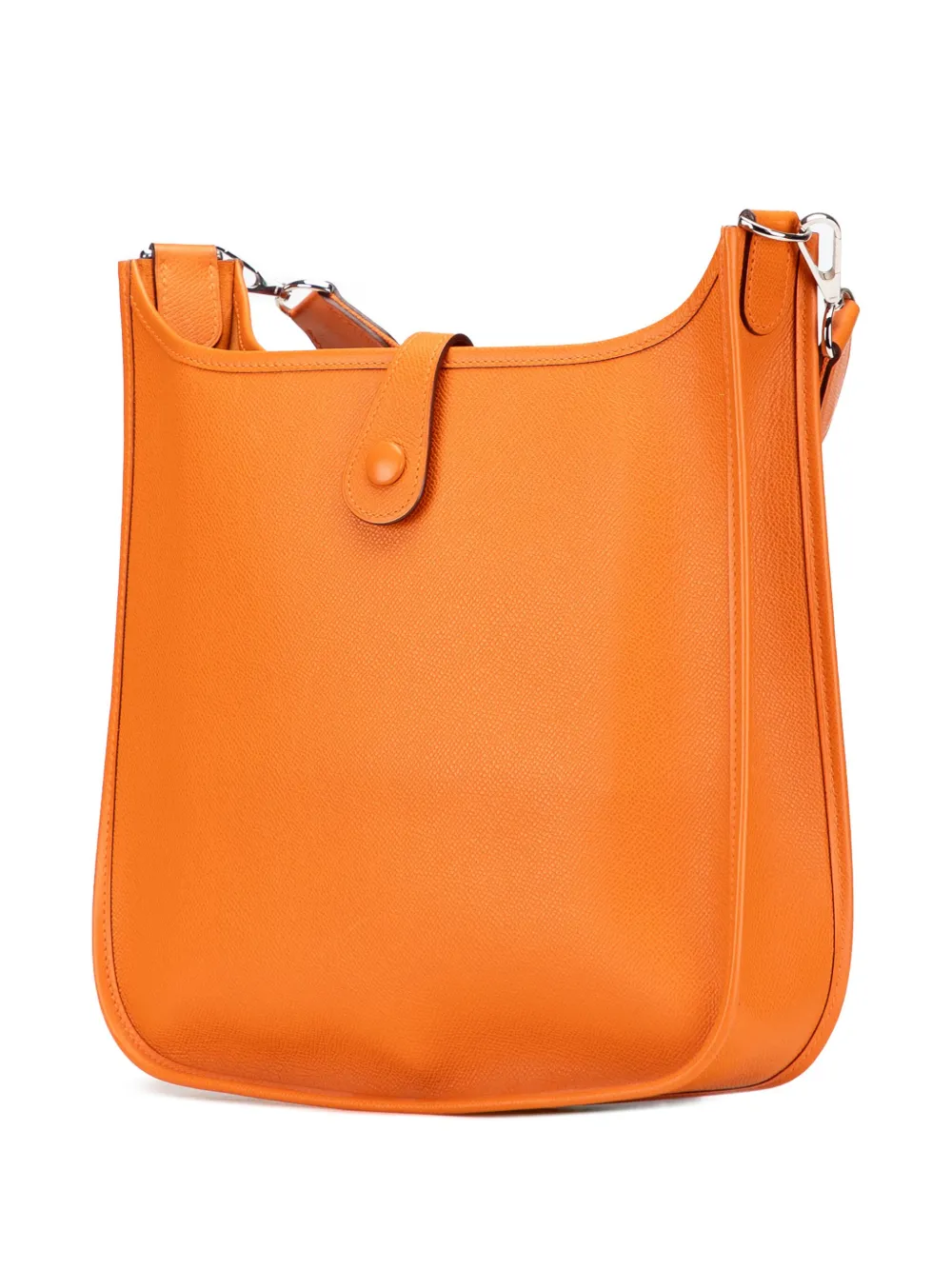 Pre-owned Hermes 2006 Epsom Evelyne 29 Crossbody Bag In Orange