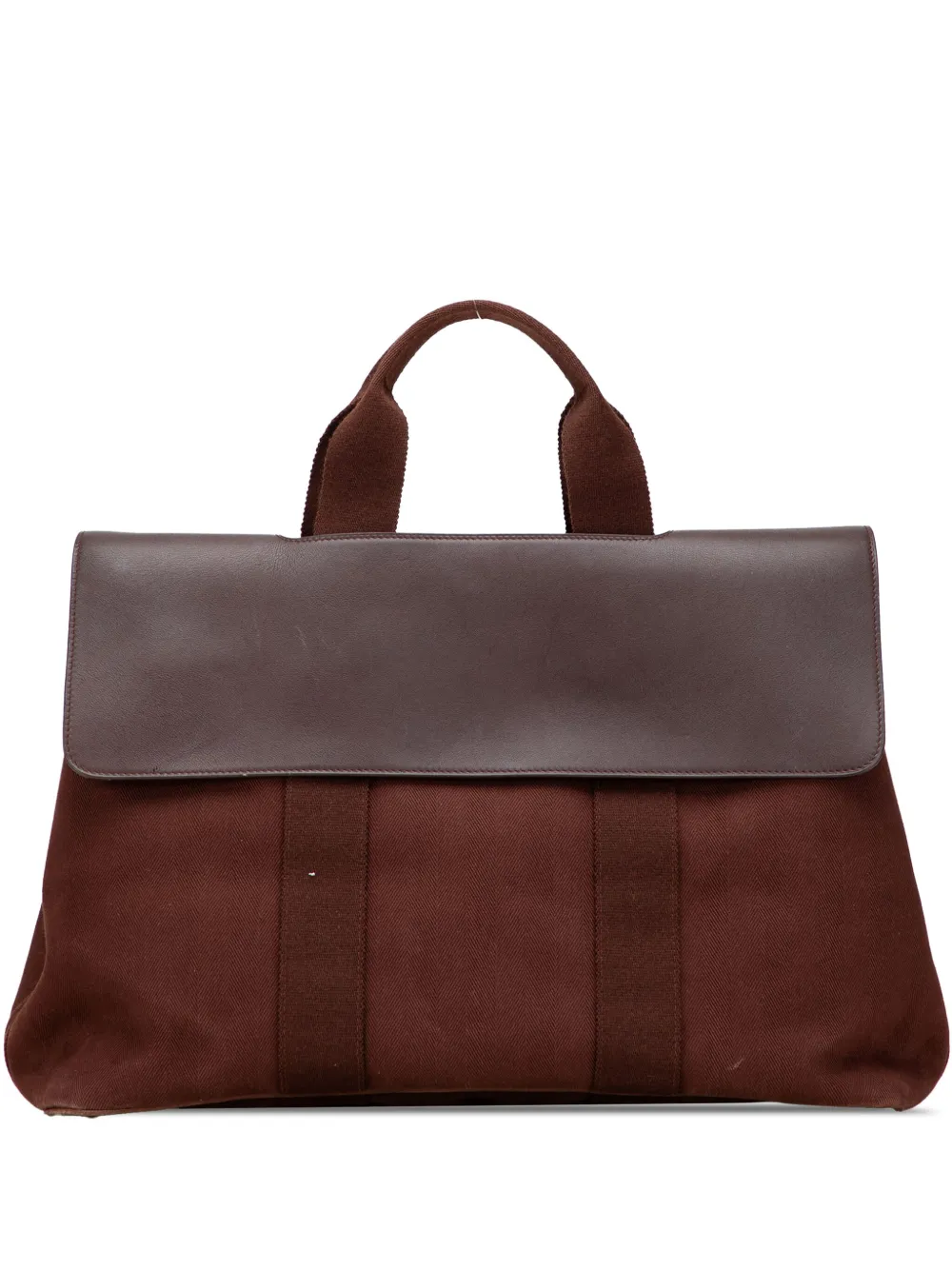 Hermès Pre-Owned 2000-2010 Toile and Swift Valparaiso MM handbag - Hermès Pre-Owned 2000-2010 Toile and Swift Valparaiso MM handbag -