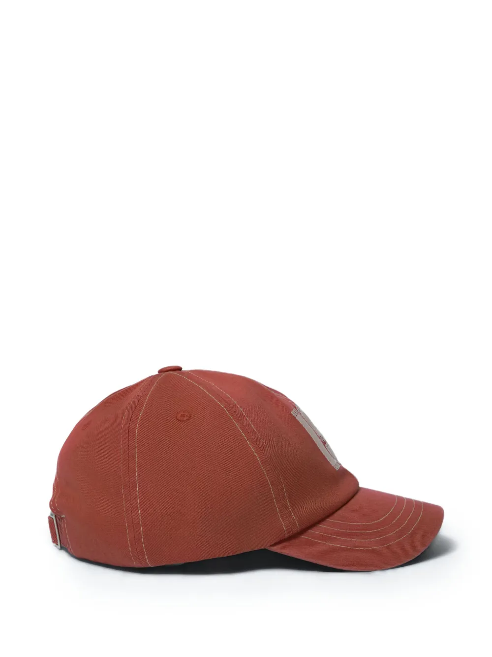  Achm Slogan-appliqué Baseball Cap - Brown 