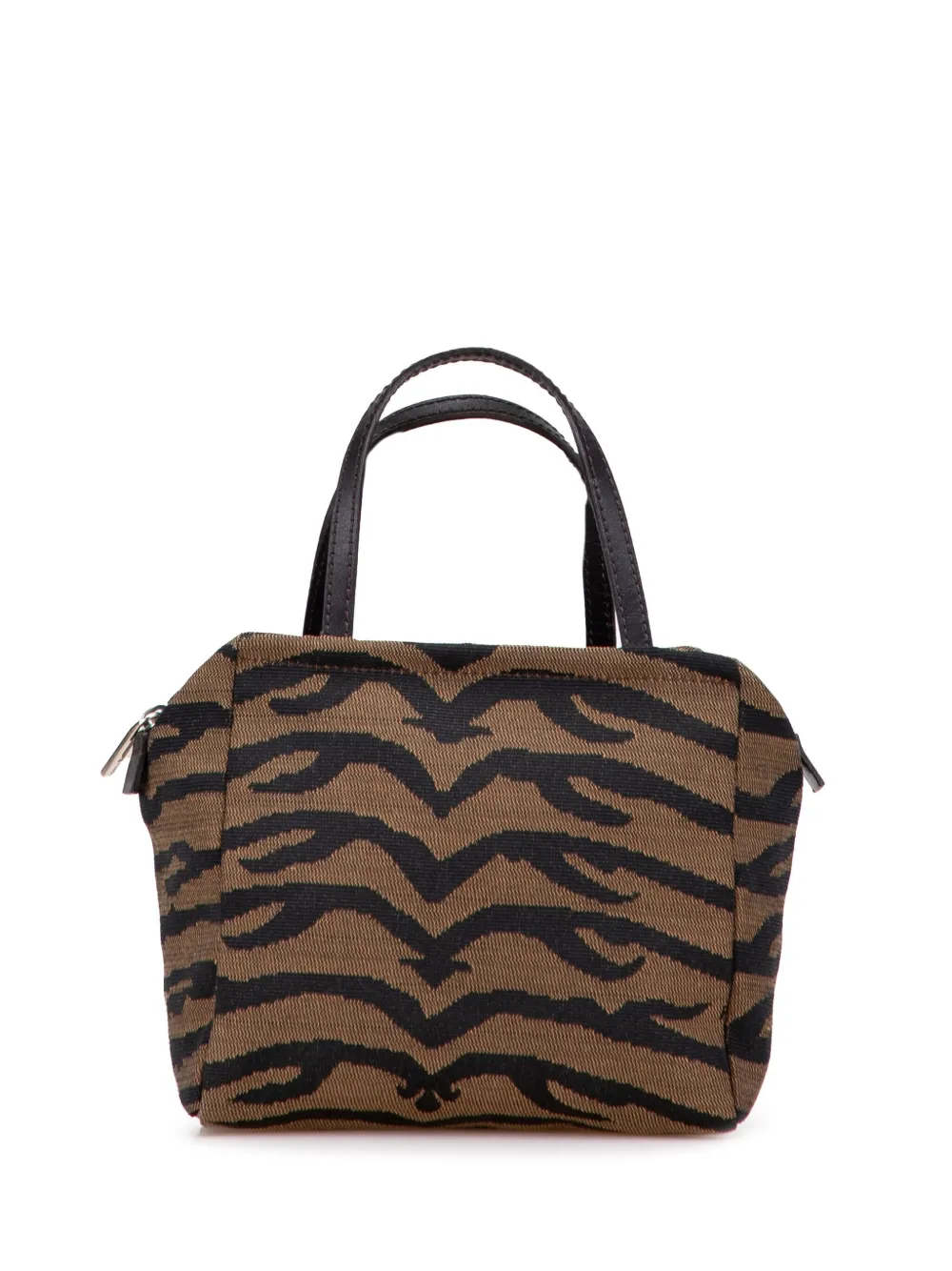 Fendi Pre-Owned 2000-2010 Zebra Print Canvas handbag - ブラウン Fendi Pre-Owned 2000-2010 Zebra Print Canvas handbag - ブラウン