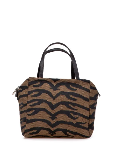Fendi Pre-Owned 2000-2010 Zebra Print Canvas handbag