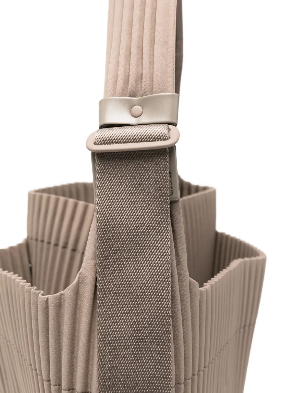 Homme Plissé Issey Miyake Utility geplooide shopper Beige