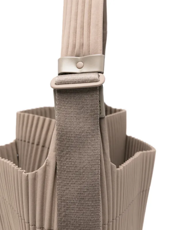 Homme Plissé Issey Miyake Utility Pleated Tote Bag | Neutrals