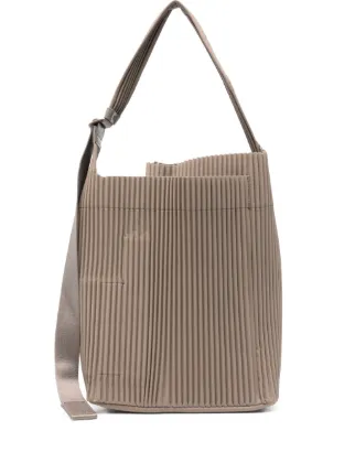 Homme Plissé Issey Miyake Utility Pleated Tote Bag | Neutrals