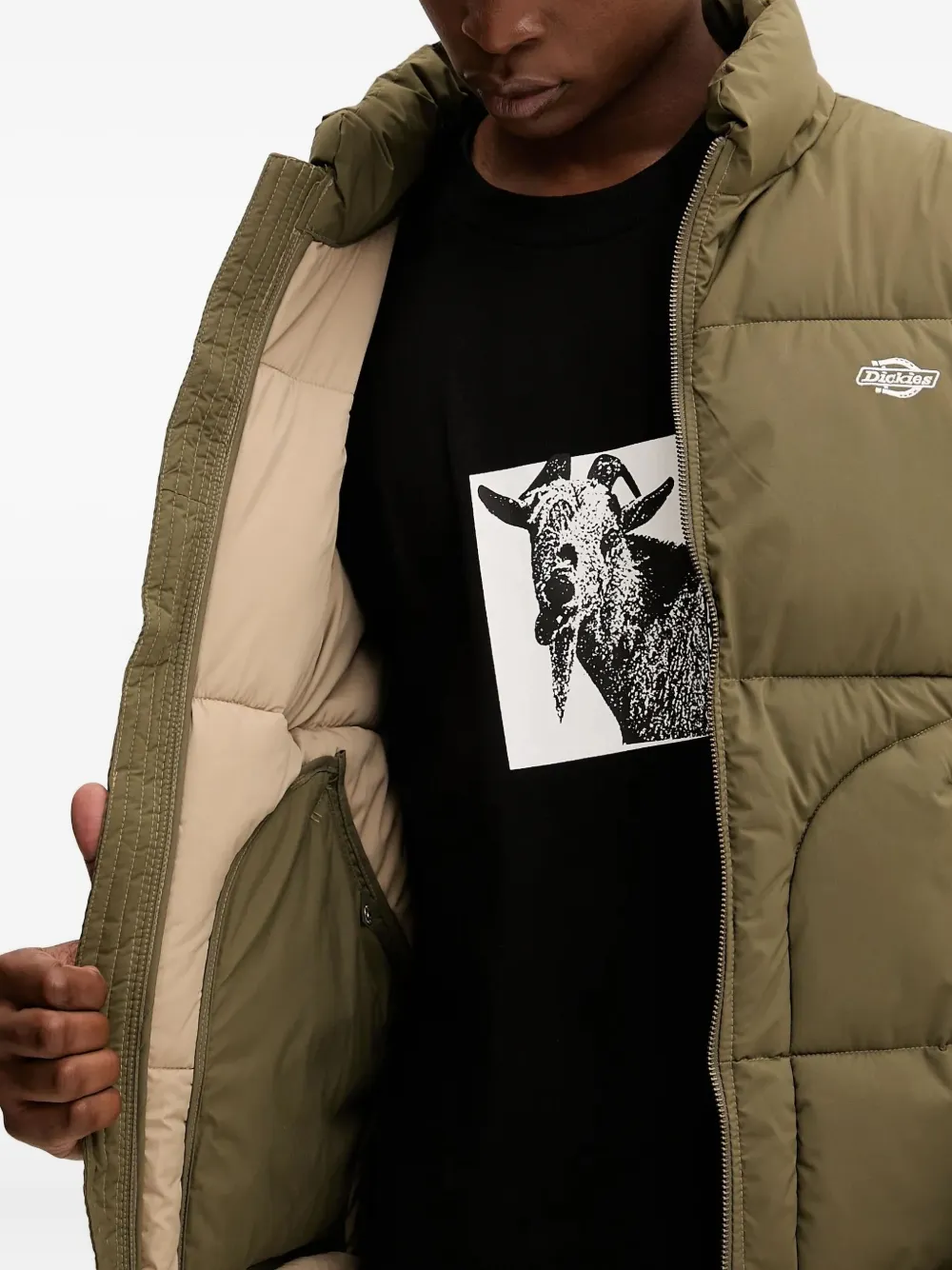 DICKIES Summerdale gewatteerd jack met logodetail Groen