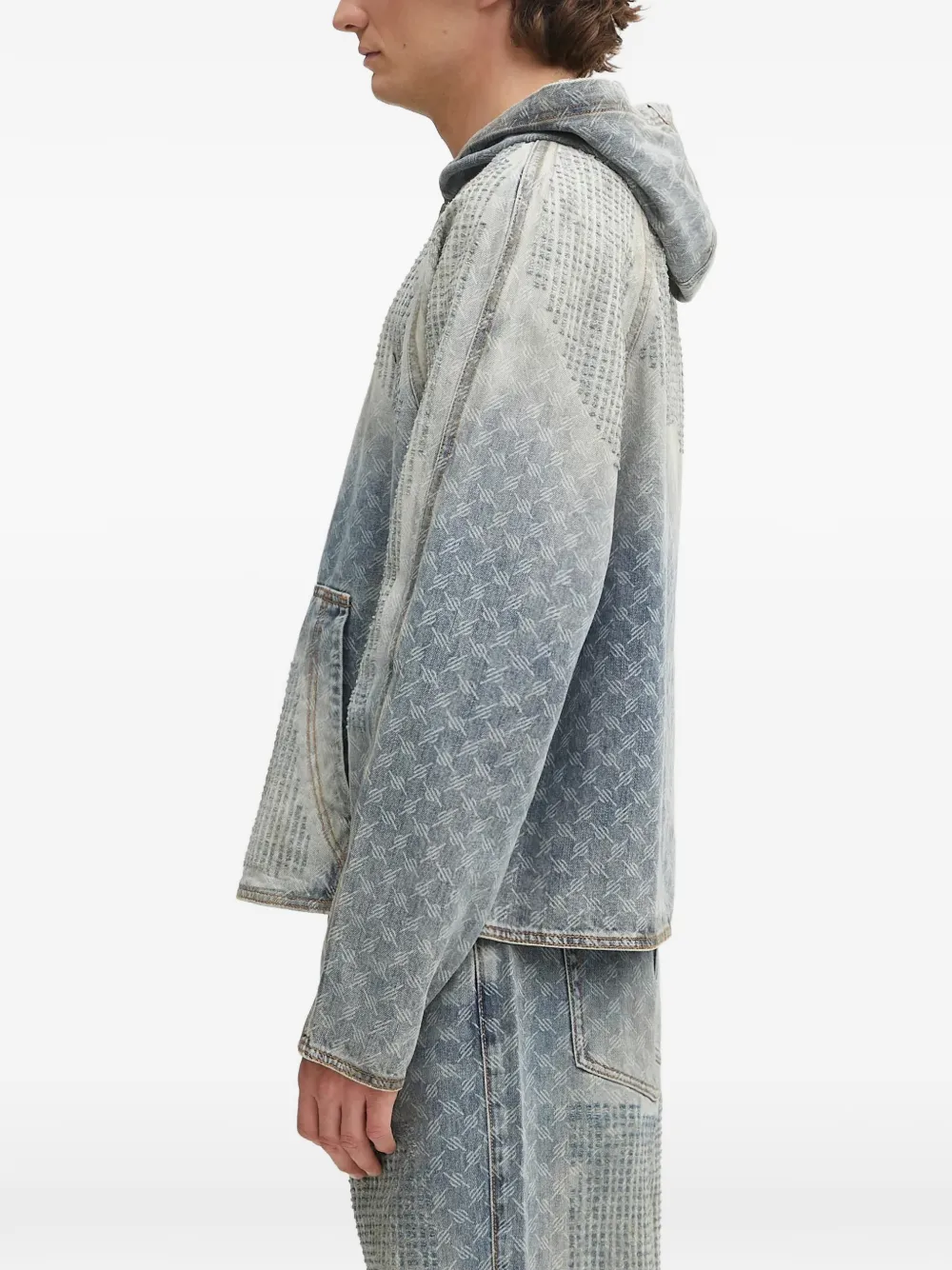 Daily Paper Hoodie met print Blauw