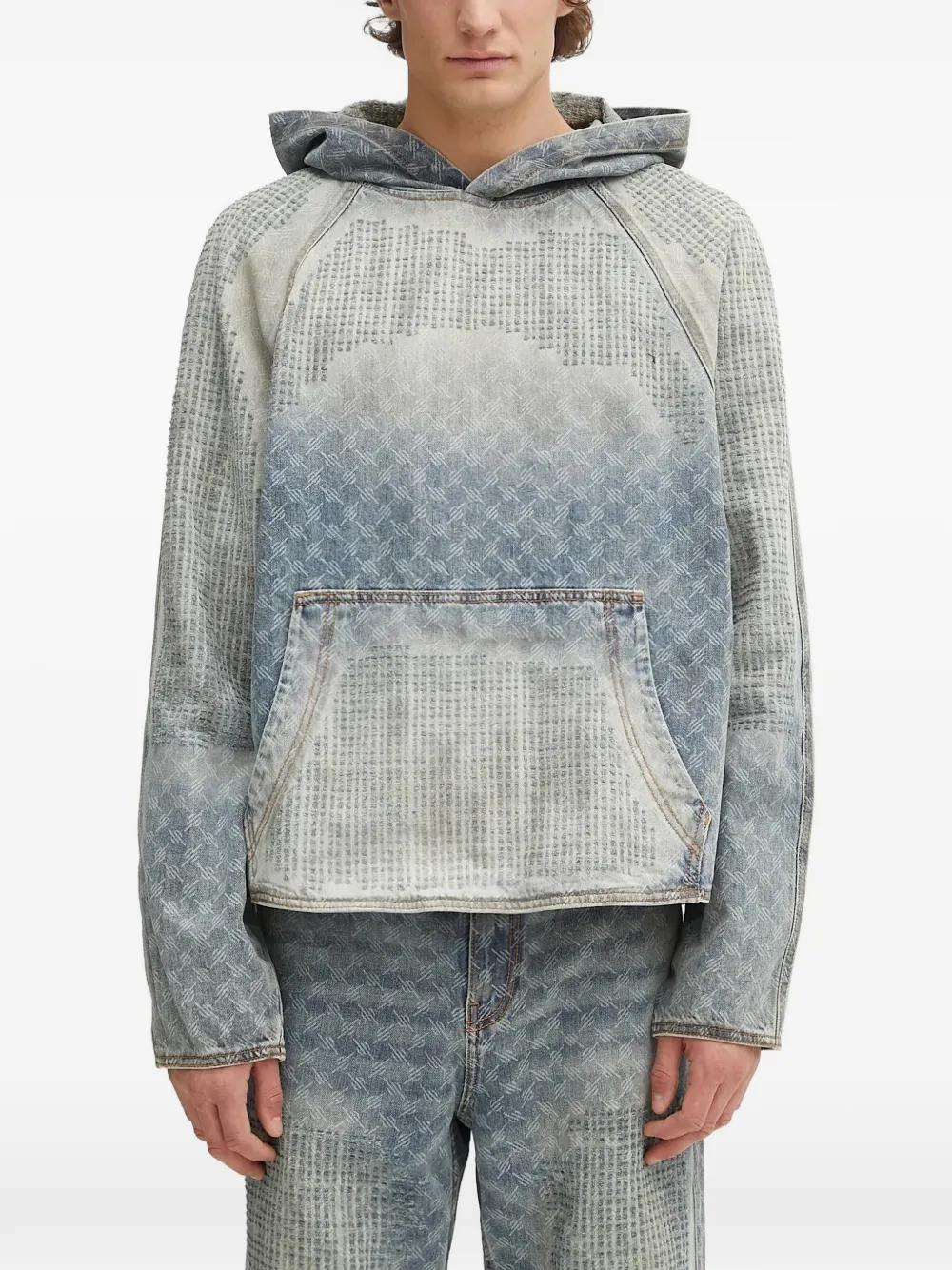 Daily Paper Felpa con cappuccio - Blu