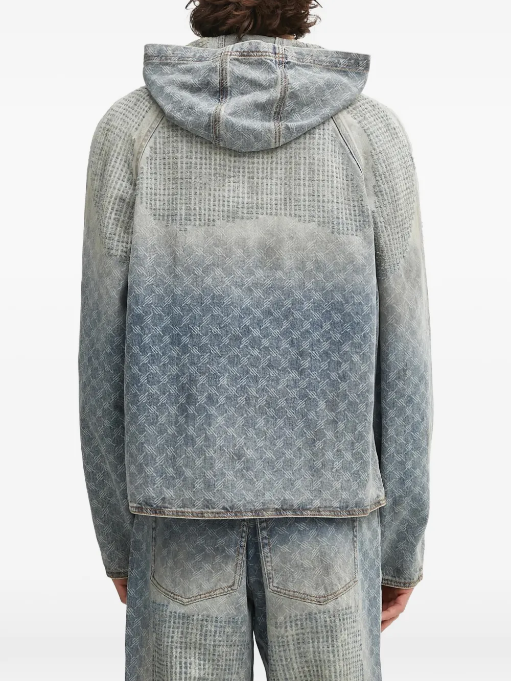 Daily Paper Hoodie met print Blauw