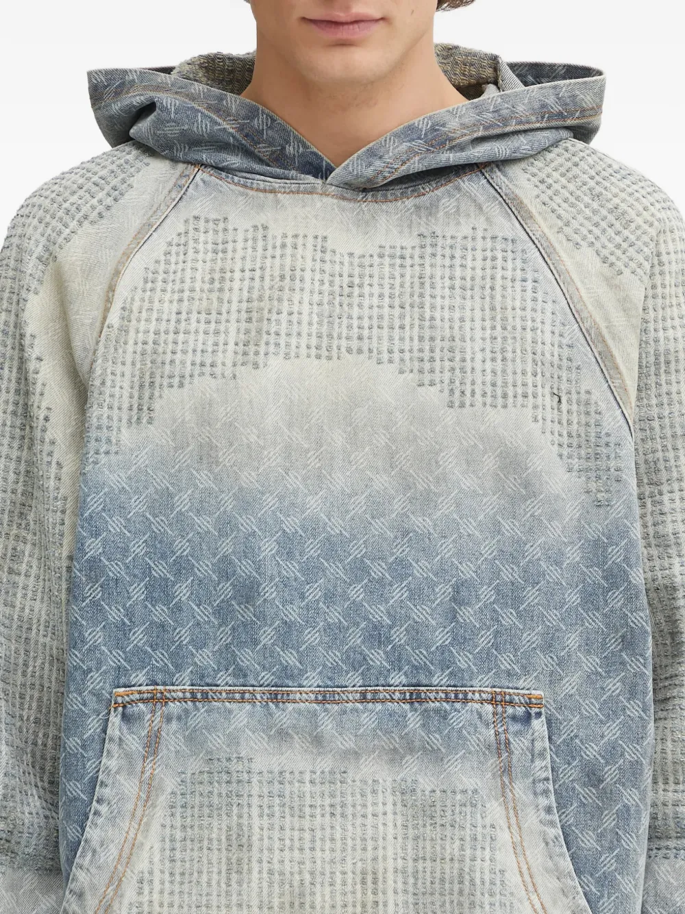 Daily Paper Hoodie met print Blauw