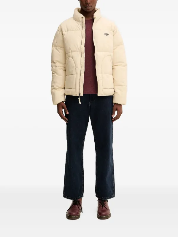 DICKIES Summerdale logo-detail Quilted Jacket | Neutrals | FARFETCH ID
