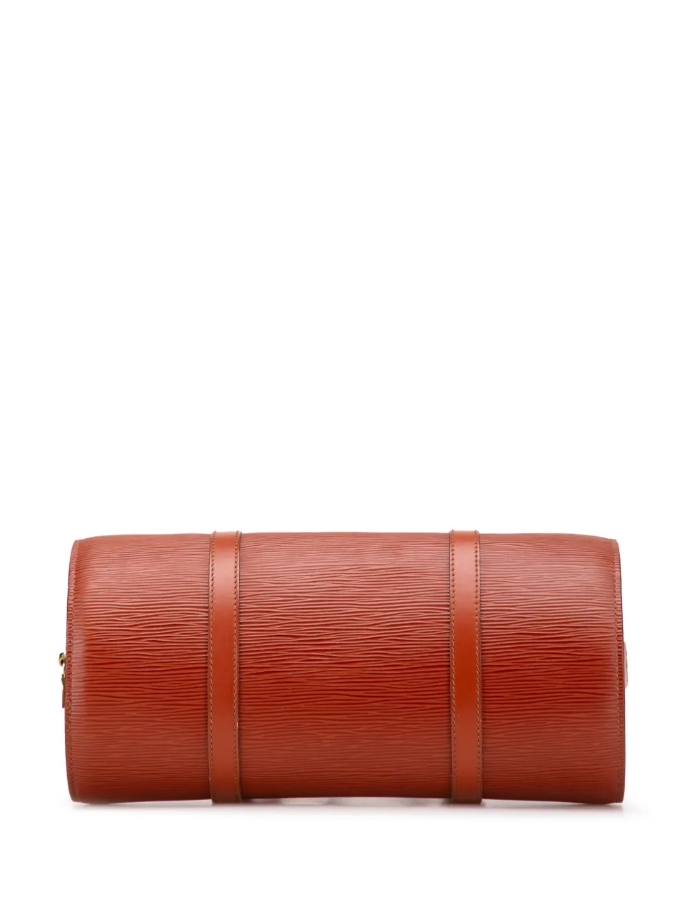 Pre-owned Louis Vuitton 1996 Epi Soufflot Handbag In Brown