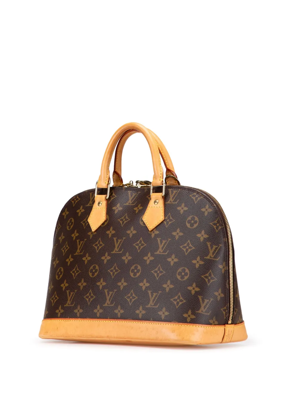 Pre-owned Louis Vuitton 2003 Monogram Alma Pm Handbag In Brown