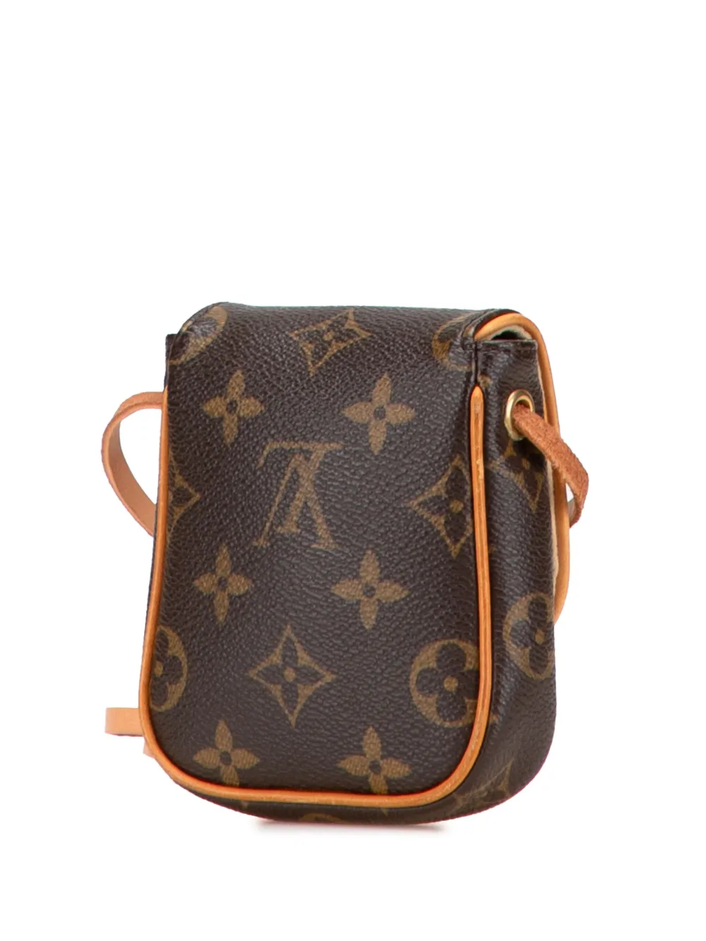 Pre-owned Louis Vuitton 2007 Monogram Pochette Cancun Crossbody Bag In Brown