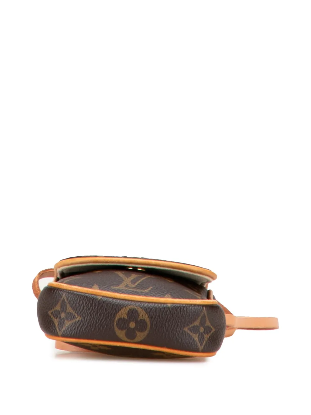 Pre-owned Louis Vuitton 2007 Monogram Pochette Cancun Crossbody Bag In Brown