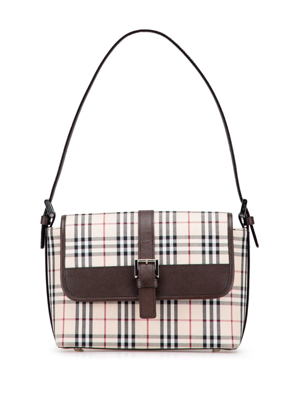 Burberry Pre-Owned 2000-2017 House Check Canvas Flap shoulder bag - Burberry Pre-Owned 2000-2017 House Check Canvas Flap shoulder bag -