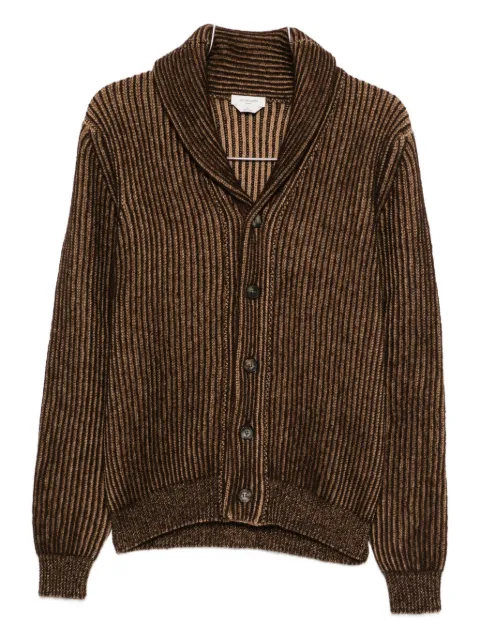 Jacob Cohën Cardigan a righe con scollo a scialle