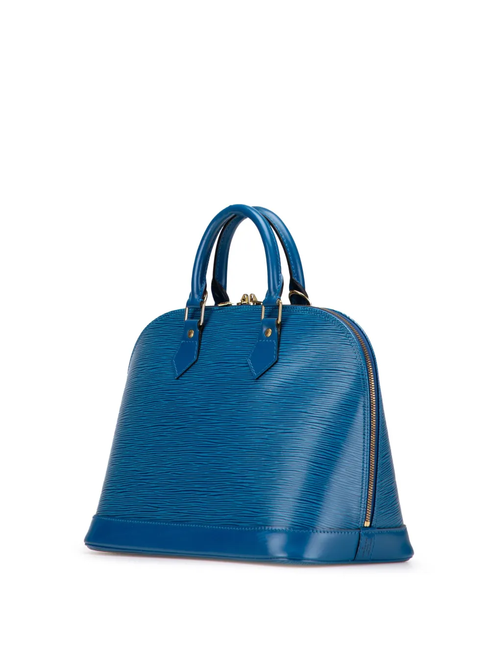Pre-owned Louis Vuitton 1996 Epi Alma Pm Handbag In Blue