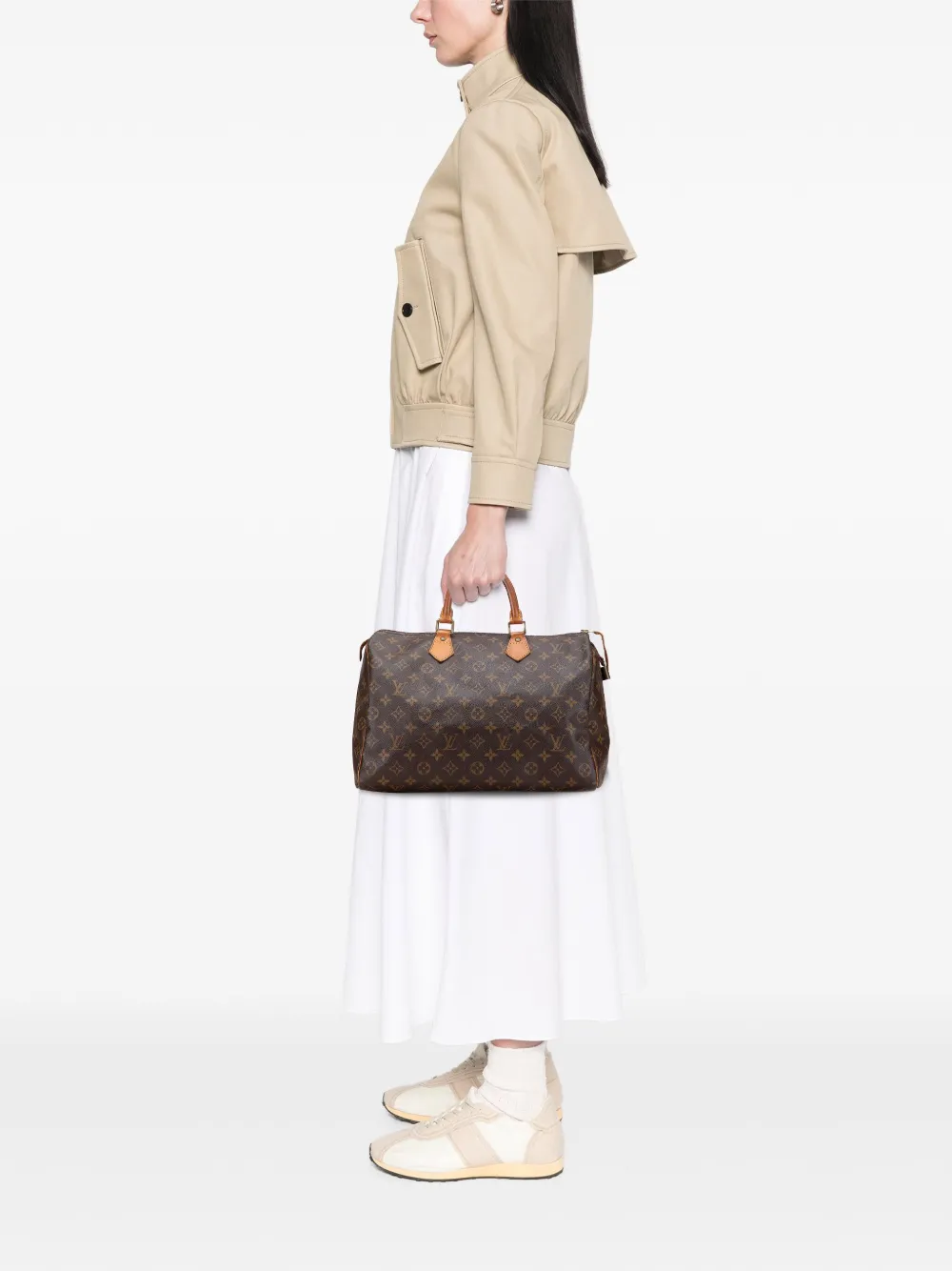 Louis Vuitton Pre-Owned 1995 Monogram Speedy 35 boston bag | Pre-Owned | Image 2