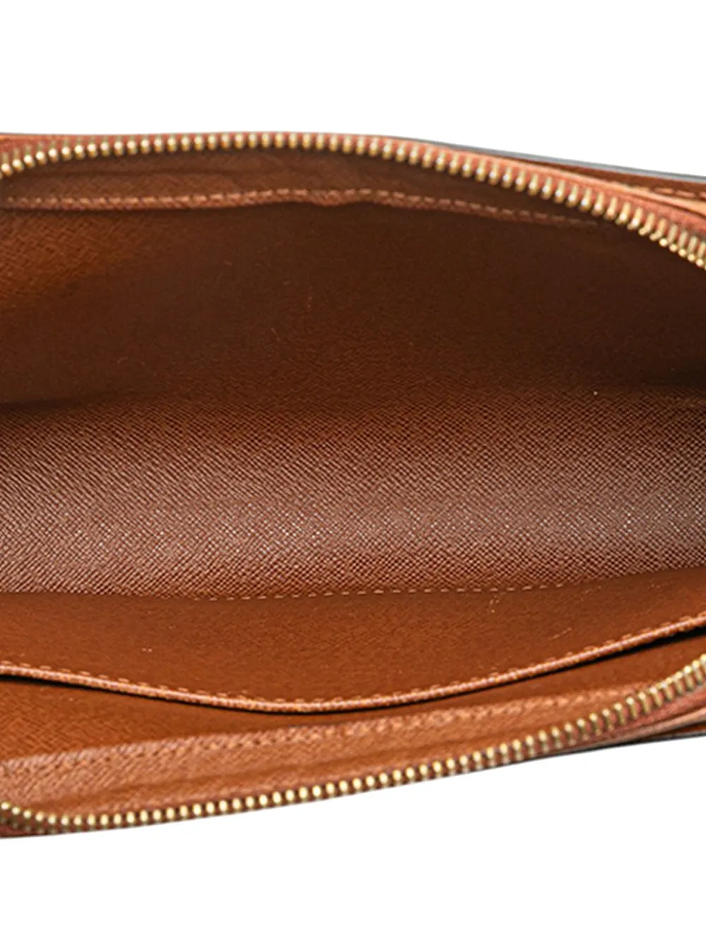 Pre-owned Louis Vuitton 2003 Monogram Orsay Clutch Bag In Brown