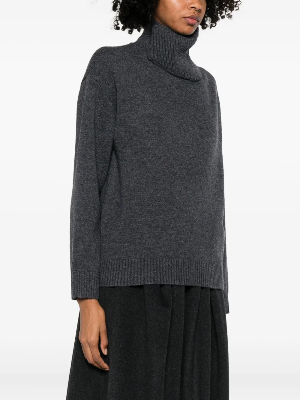 Viktoria Chan Roll-neck Sweater In Gray