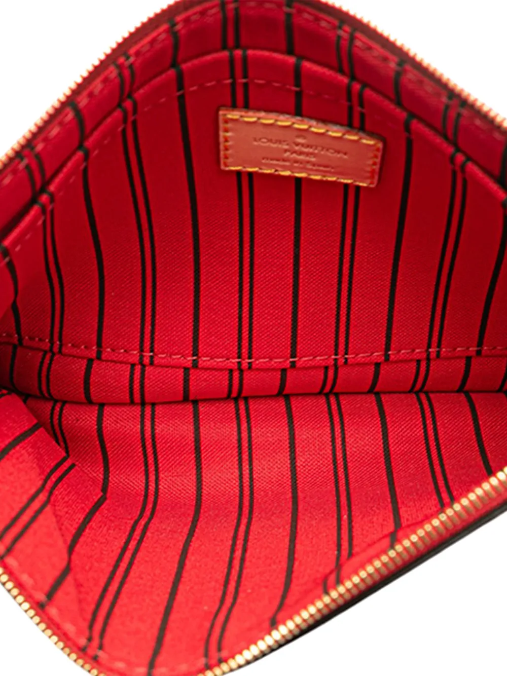 Pre-owned Louis Vuitton 2000-2025 Monogram Neverfull Pouch In Brown