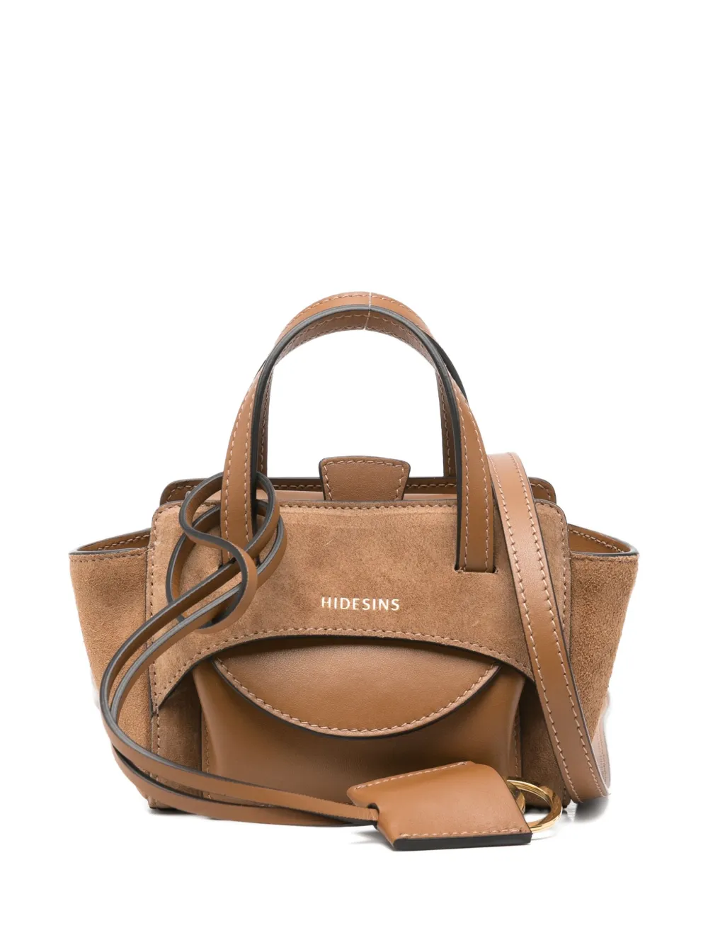 Hidesins Xs Flap Tote Bag In Brown