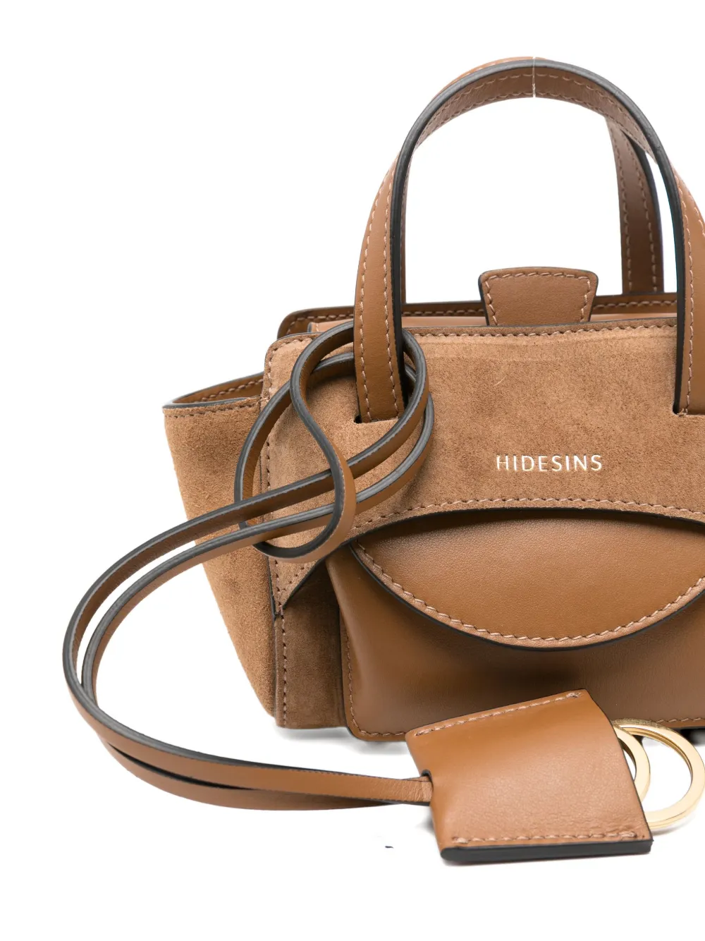 Hidesins Xs Flap Tote Bag In Brown
