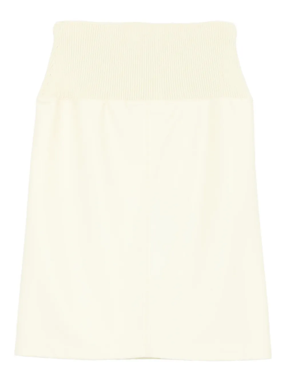 Jil Sander Geribbelde midi-rok - Geel