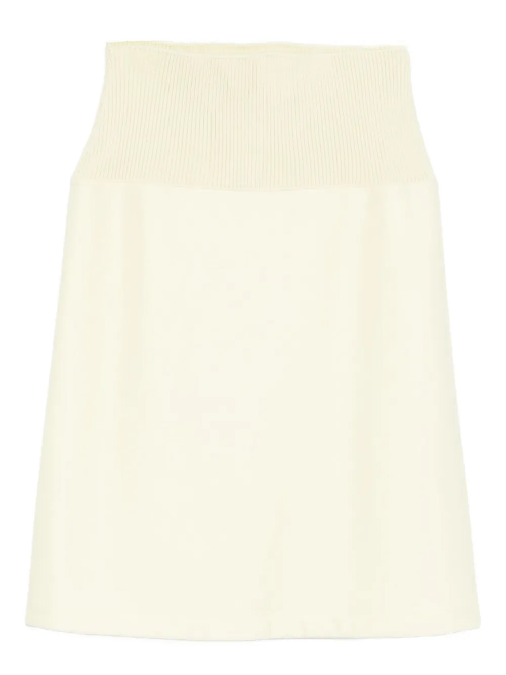 Jil Sander falda midi tejida de canalé | amarillo | Image 1