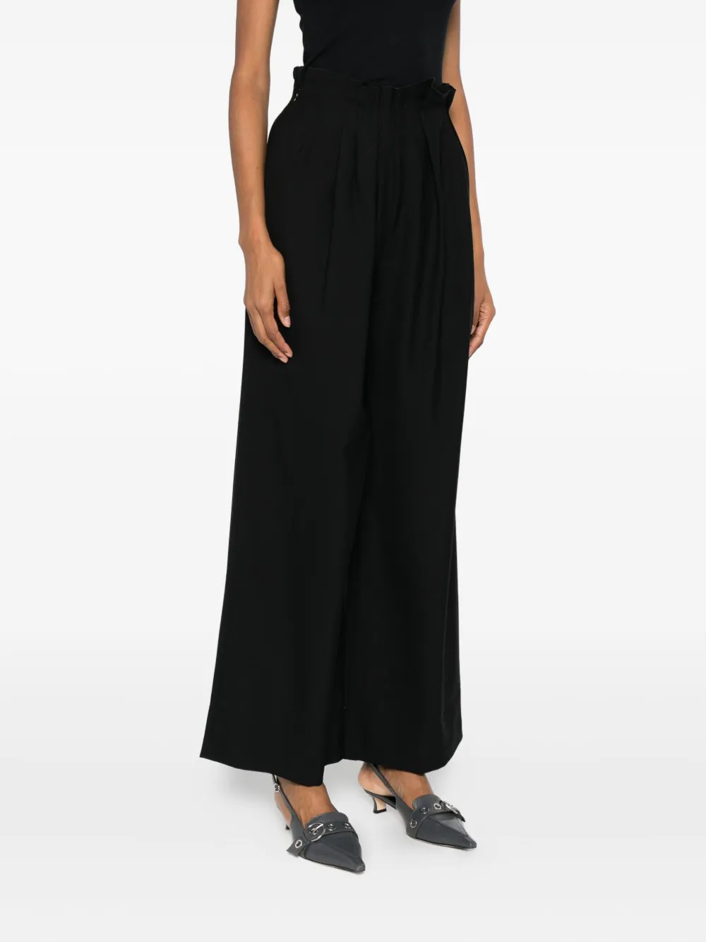 VIKTORIA CHAN Plooibroek Zwart