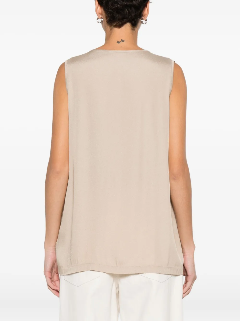 Fabiana Filippi Top met V-hals Beige