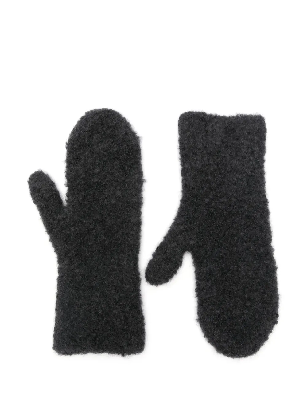 The Row Ladislas Mittens In Black