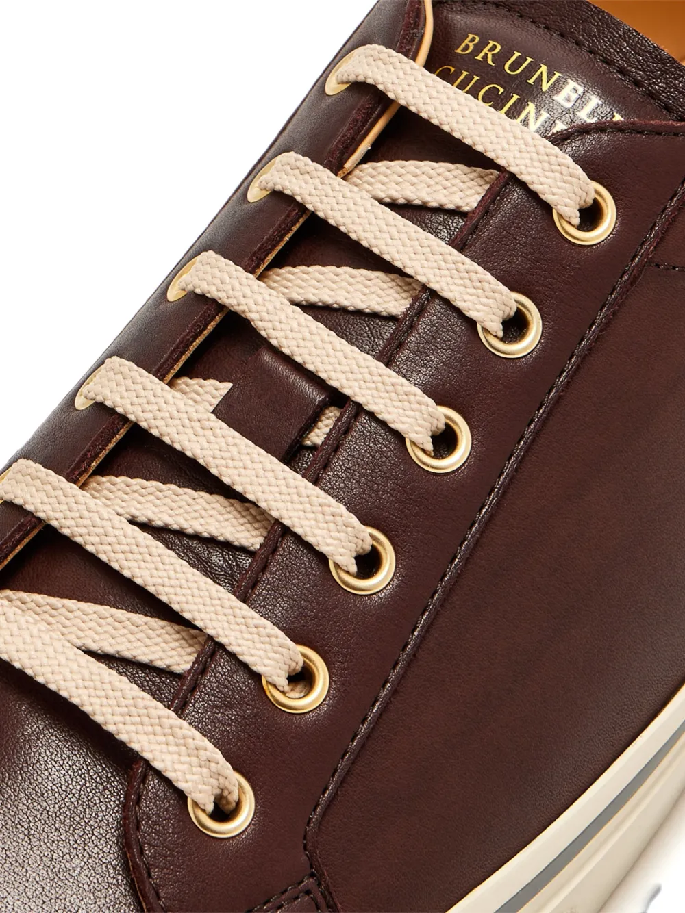 Brunello Cucinelli Leren sneakers Bruin