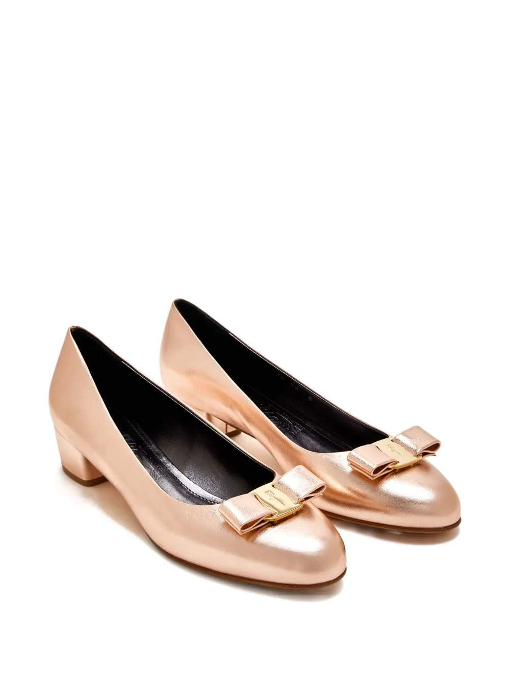 Ferragamo 30 mm Vara pumps met strik Roze