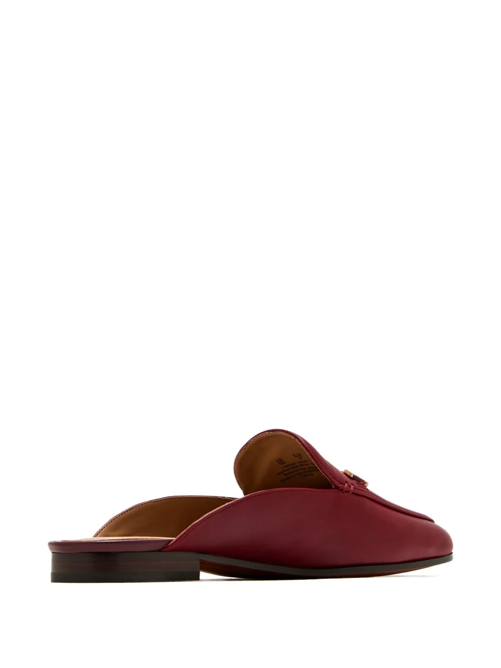 Sam Edelman Linnie Horsebit Leather Mules In Red