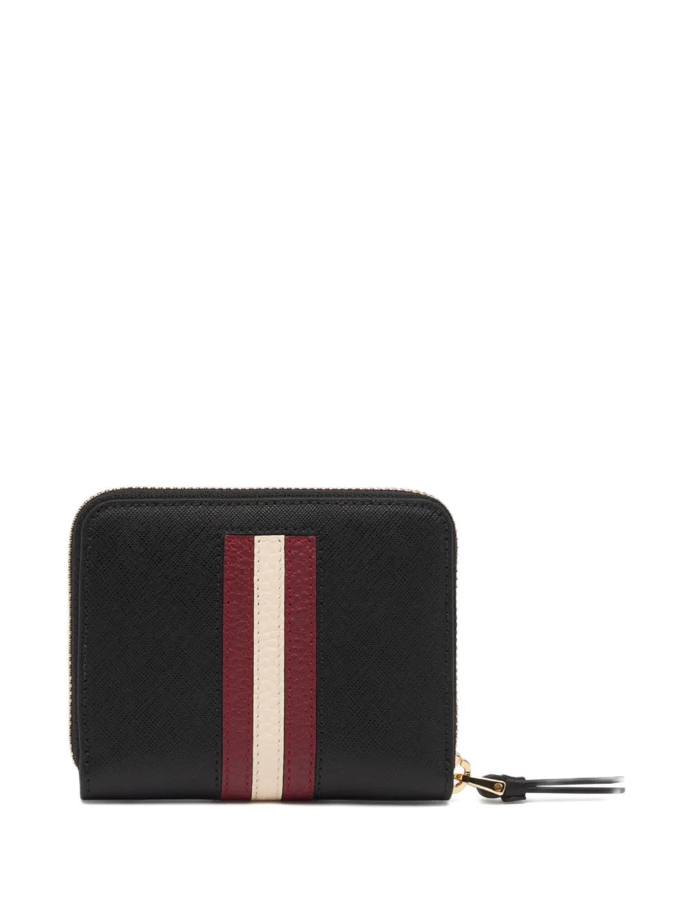 Bally Leren portemonnee met reliëf - Zwart