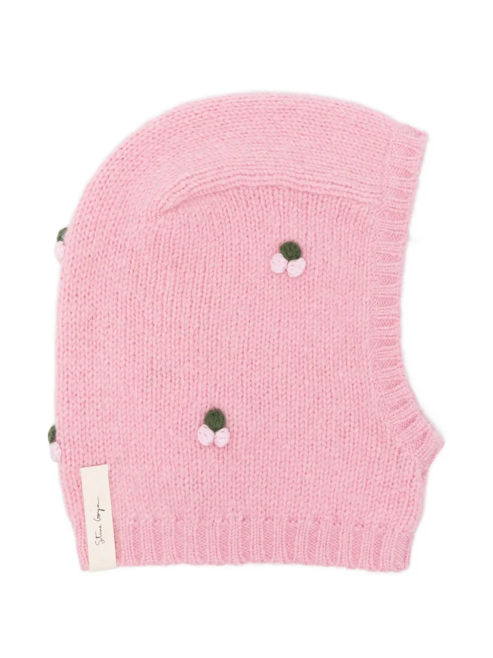 Stine Goya pompom-embellished balaclava - Roze